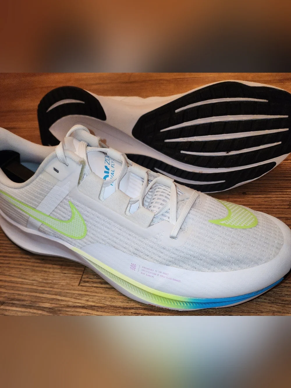 Size 11.5 - Nike Zoom Rival Fly 3 White Running Sneaker